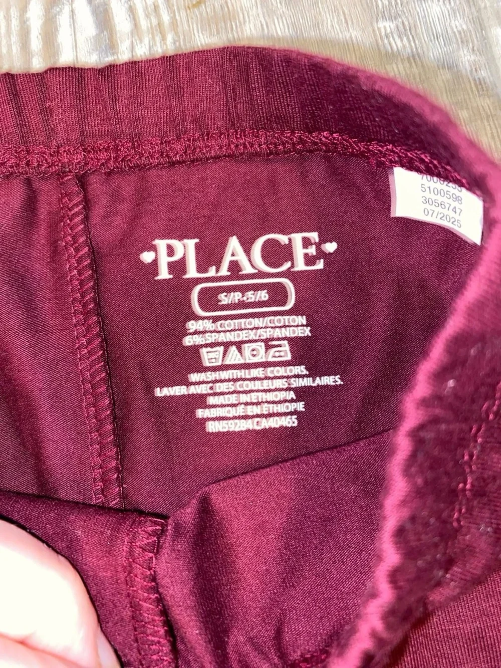 The Children's Place Burgundy Stretch Leggings